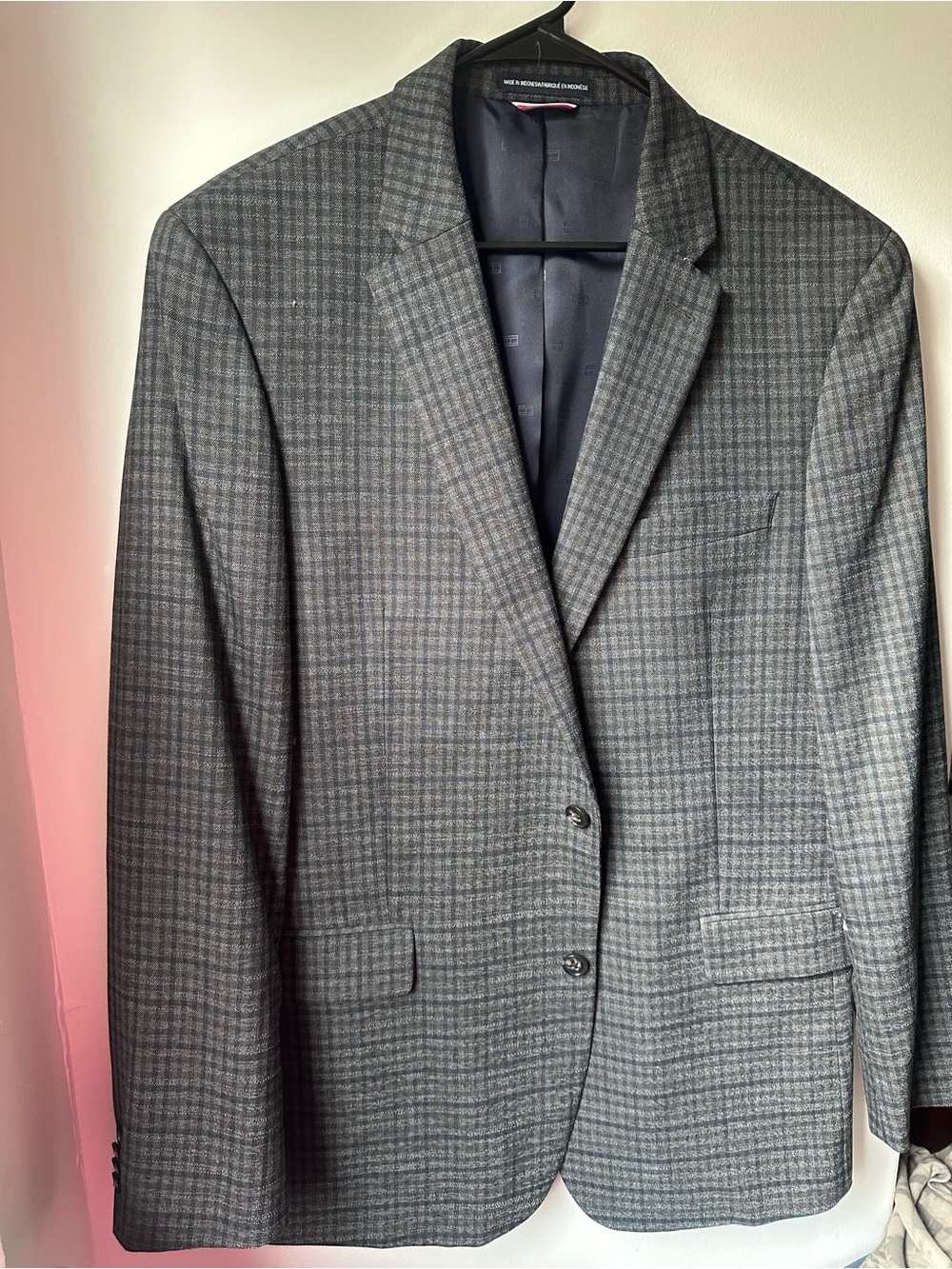 Tommy Hilfiger Grey Glen Plaid Sport Coat